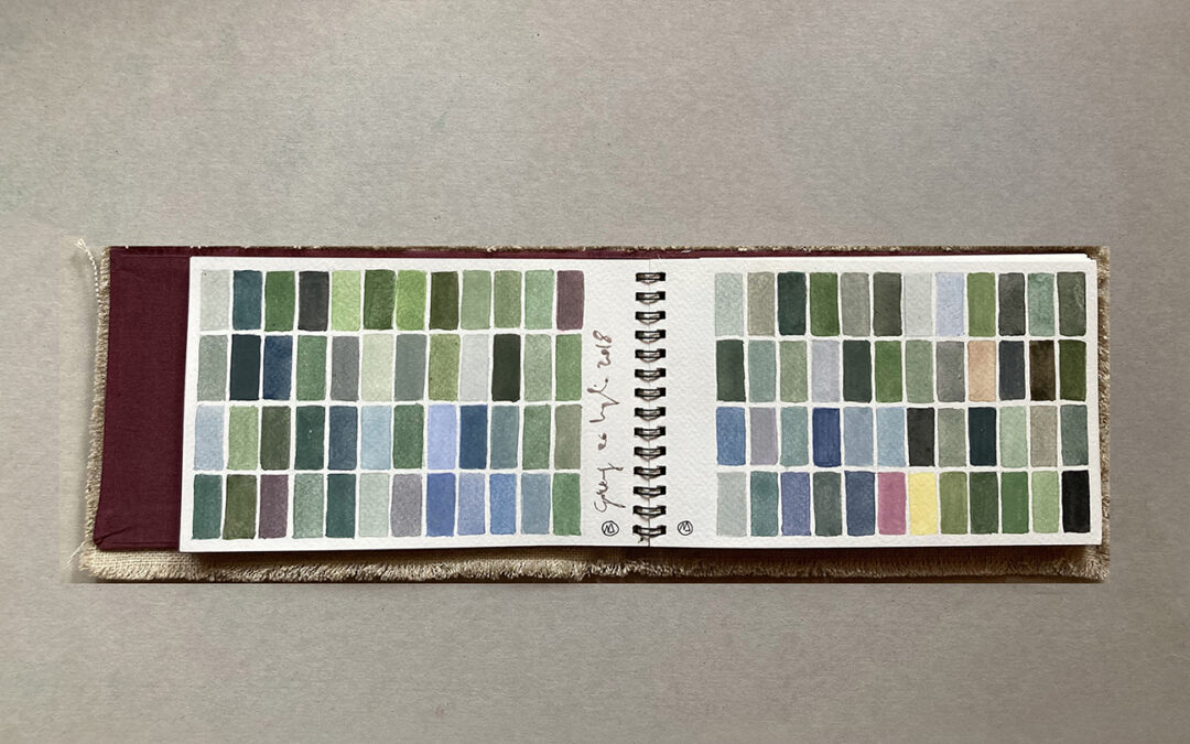 Synthèse Visuelle. Notebooks painted in France