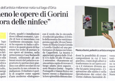 Ad Armeno le opere di Gorini, la &ldquo;signora delle ninfee&rdquo;.